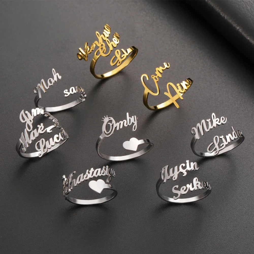 Signature Name Ring