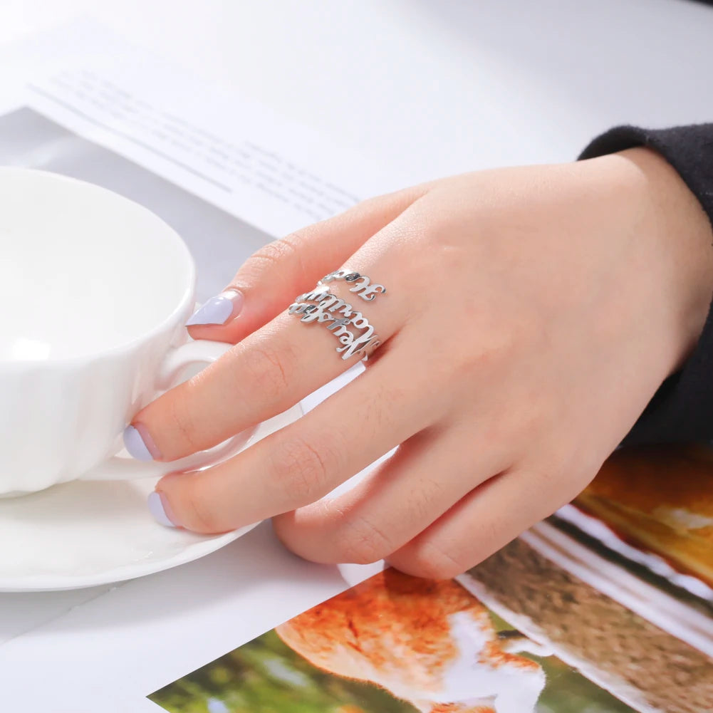 Signature Name Ring