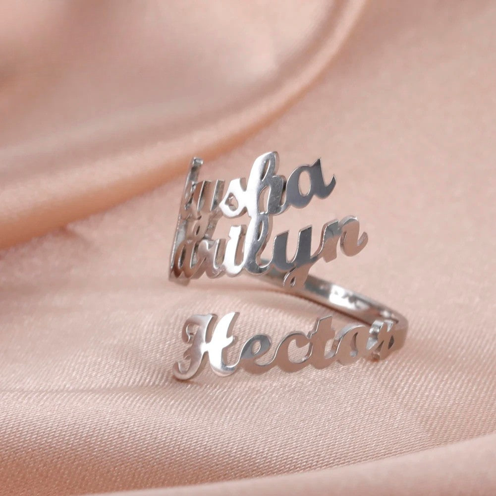 Signature Name Ring